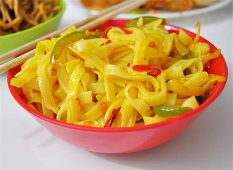 So whether you're looking for some familiar comfort food to soothe you after. Singapore Noodles Recipe | Indian Vegetarian Recipes ...