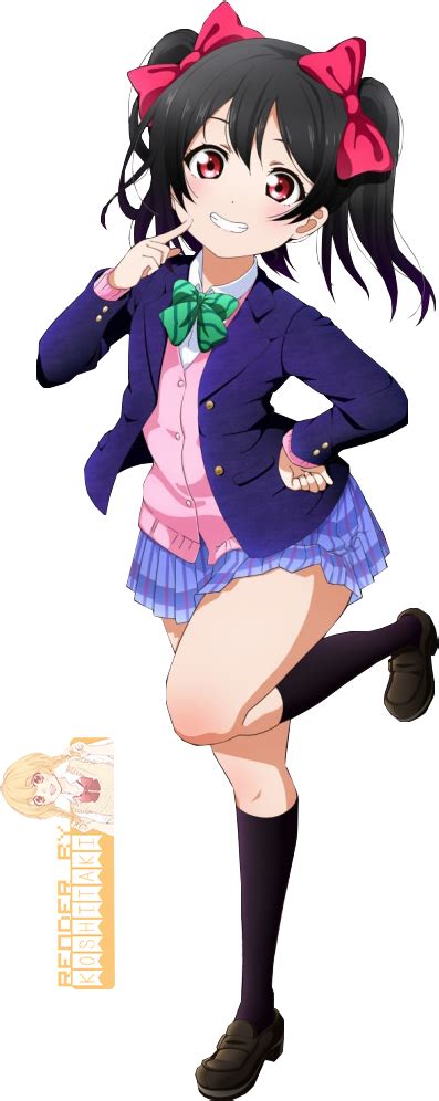 Royalty Free Library Love Live Render By Yejii Nico Yazawa Transparent Png Png Download