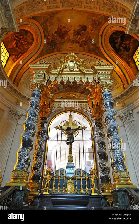 Interior Altar And Gilded Dome Dome Des Invalides Or Eglise Du Dome