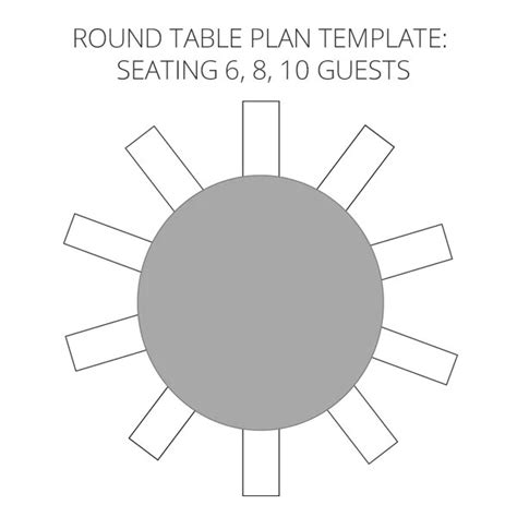 Round Table Seating Chart For 8