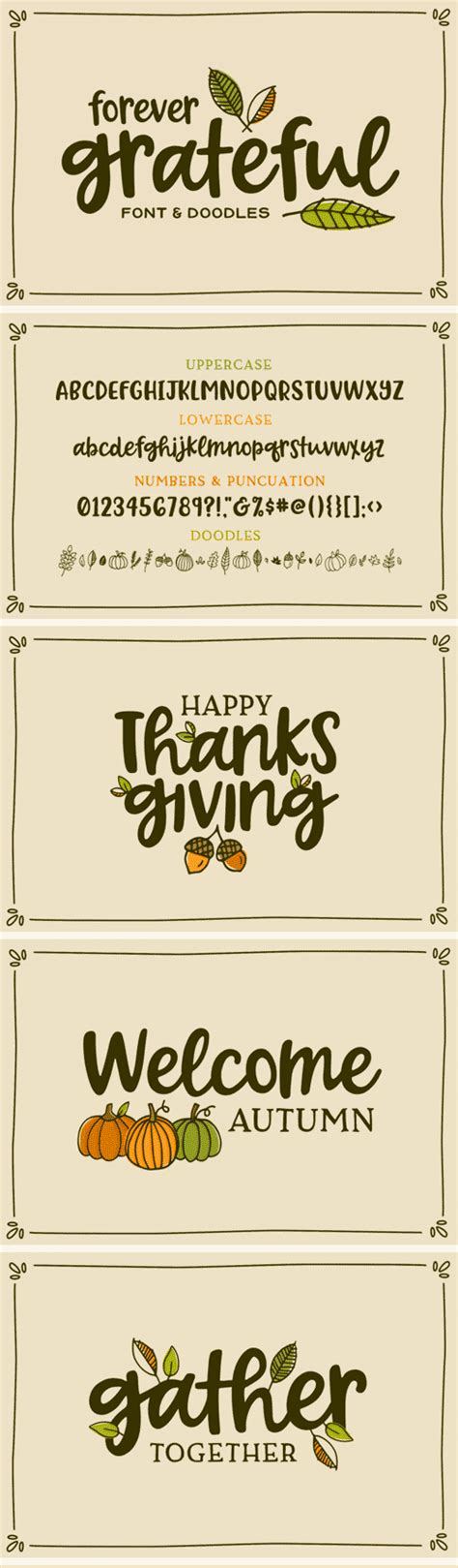 Thehungryjpeg Forever Grateful Font And Doodles 3493639 Avaxhome