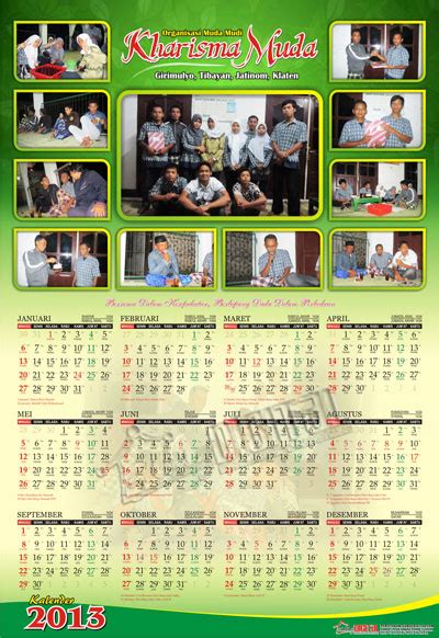 48 Desain Kalender Banyak Foto Pics Blog Garuda Cyber