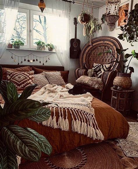How Cute Is This Nature Theme Bedroom Decor 😩🌿🍃 The Style Is So Unique And Cozy Feeling Comment