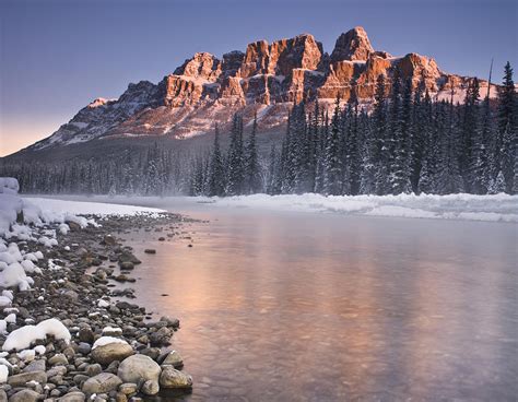 Castle Mountain And The Bow River Photograph By Richard Berry Fine