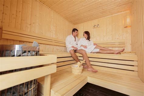 Young Couple In Sauna Stock Image Image Of Bodycare 38794999