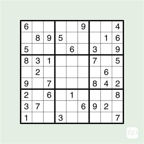 20 Free Printable Sudoku Puzzles For All Levels Readers Digest Puzzle