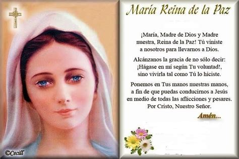 Santisima Virgen Maria Reina De La Paz Oracion A La Virgen