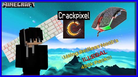 Playing Bedwars In Crackpixel Using Bedless Noobs 450k Pack Youtube