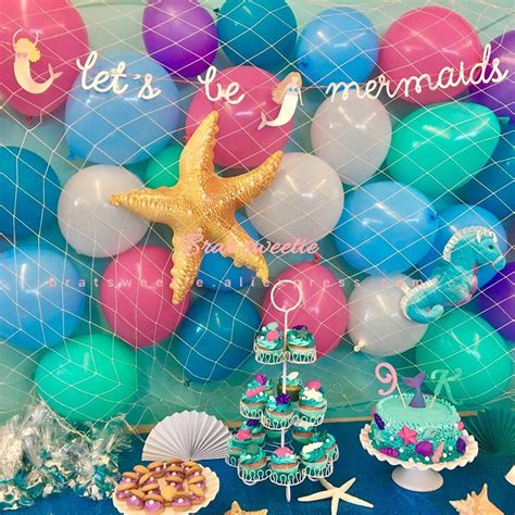 Fishing Net Mermaid Party Decorations Mediterranean Style Beach Themed