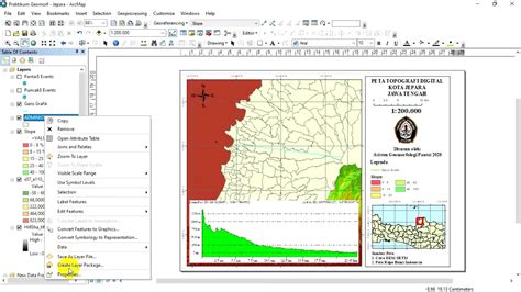 Tutorial Pembuatan Peta Topografi Digital Part Praktikum Geomorfologi Pantai YouTube