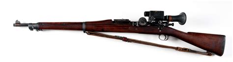 Lot Detail C Springfield M1903 Sniper Bolt Action Rifle With Warner