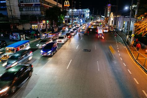 Alabang Zapote Road Traffic At Night A Photo On Flickriver