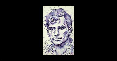 Jack Kerouac Watercolor And Ink Portrait Kerouac Sticker Teepublic