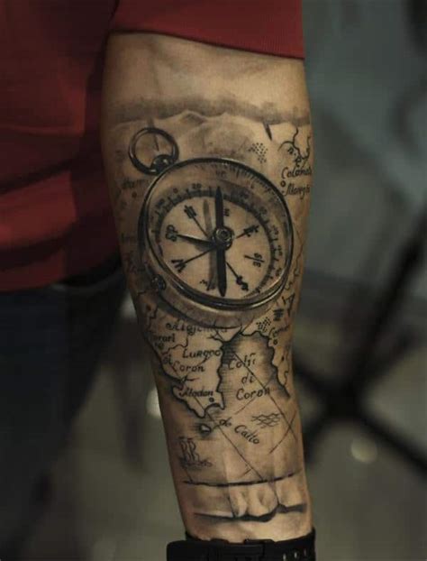 99 Amazing Compass Tattoo Designs