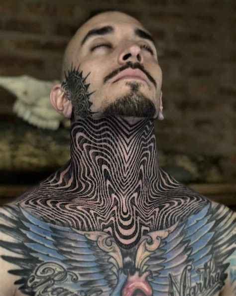 Geometric Neck Tattoo Tattoos For Guys Neck Tattoo Neck Tattoo For Guys