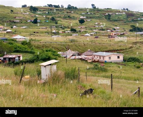 Rural Dwellings Homes Landscape Kwazulu Natal Stock Photo 66411097 Alamy