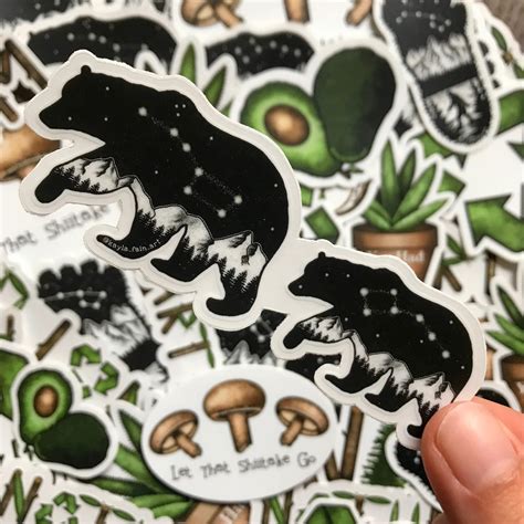 Nature Themed Stickers Rstickerstore