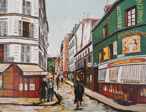 Maurice Utrillo 1883 1955 After Seveste Street In Montmartre