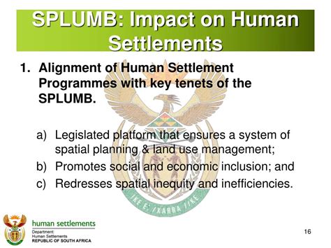 Ppt Spatial Planning And Land Use Management Bill Human Settlements