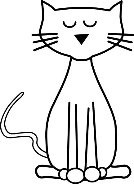 Cat Outline Clipart 20 Free Cliparts Download Images On