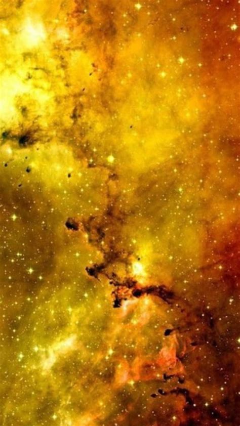 Golden Nebula Background