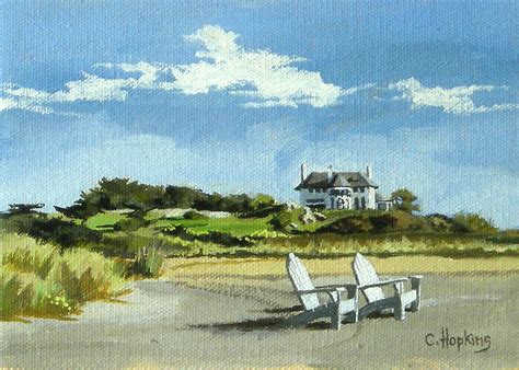 Baileys Beach Newport Rhode Island Painting By Christine Hopkins