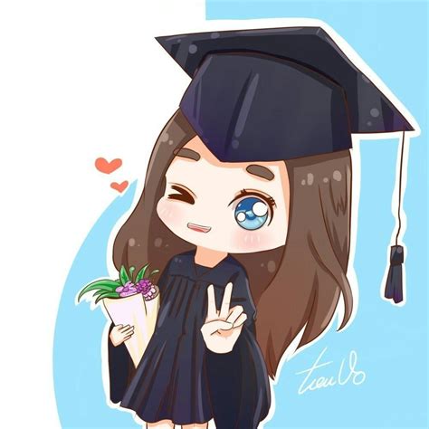 College Graduation Anime Girl Graduation