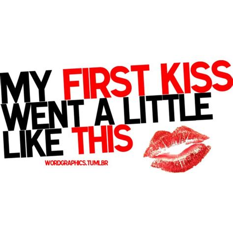 My First Kiss 3oh3 Liked On Polyvore Featuring Words Quotes Text Backgrounds Images