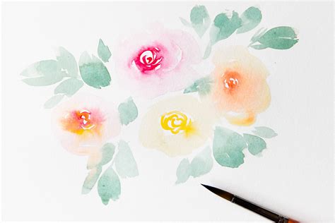 Watercolor Flower Tutorial