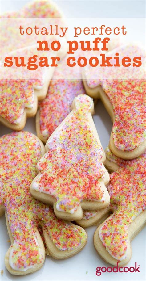 Plain or decorated sugar cookies freeze well up to 3 months. No Puff Sugar Cookies - Our best recipe ever, and one of our most popular holiday cookie recipes ...