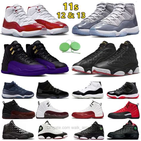 2024 Jumpman 11 12 13 Mens Basketball Shoes Cool Grey Cherry Dmp