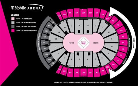 Seating Maps T Mobile Arena