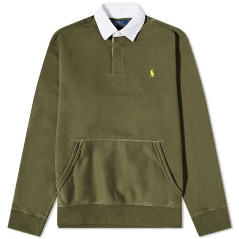 Polo Ralph Lauren Rugby Shirt Dark Sage End Hk