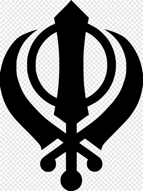 Khanda Sikhism Ik Onkar Símbolo Religioso Sikhismo Sinal Religião