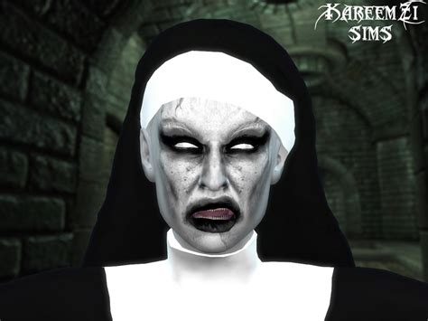 KareemZiSims THE NUN Valak Face Paint