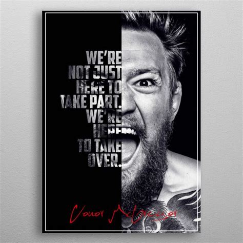 Shop affordable wall art to hang in dorms, bedrooms, offices, or anywhere blank walls aren't welcome. Conor McGregor. Poster made out of metal. | Conor mcgregor ...