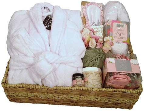 Deluxe Hotel Spa Gift Basket With Velour Robe Xl
