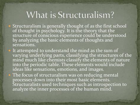 Ppt Structuralism In Psychology Powerpoint Presentation Free