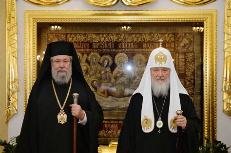 His Holiness Patriarch Kirill Meets With His Beatitude Archbishop