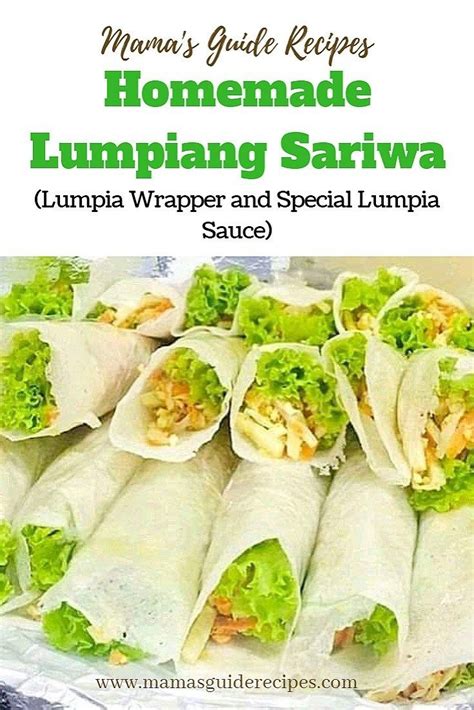 Homemade Lumpiang Sariwa Lumpia Wrapper And Special Lumpia Sauce Fresh