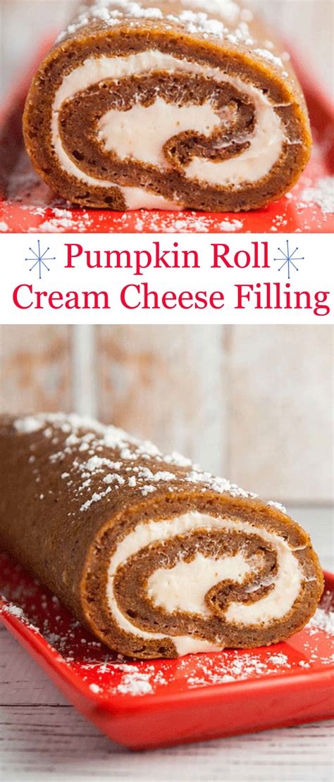 Pumpkin Roll With Cream Cheese Filling Easy Recipe For