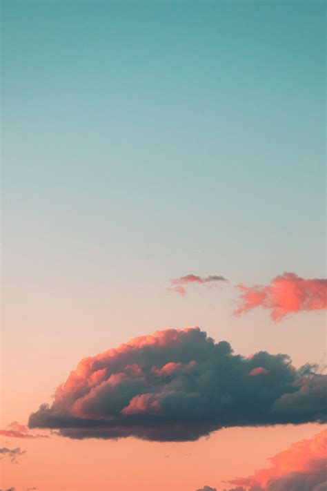 Download Wallpaper 800x1200 Clouds Sky Sunset Pink Iphone 4s4 For