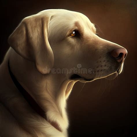 Labrador Retriever Portrait Of A Labrador Retriever Dog Ai Generated
