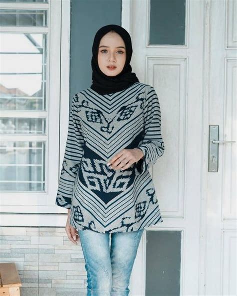 Jual Blouse Tenun Ikat Atasan Tenun Troso Jepara Di Lapak Elta