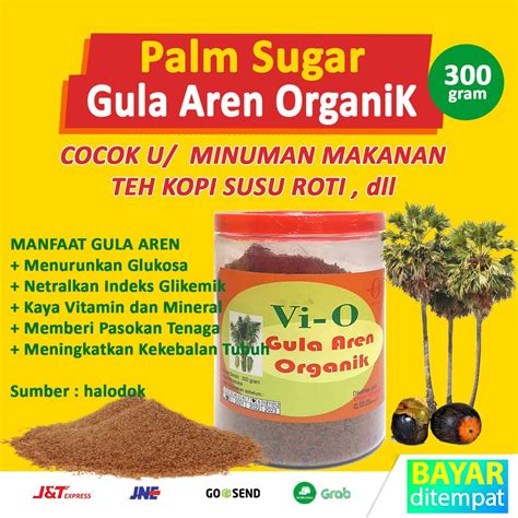 Gula Aren Organik Pengganti Putih Brown Sugar Murni Tanpa Pengawet