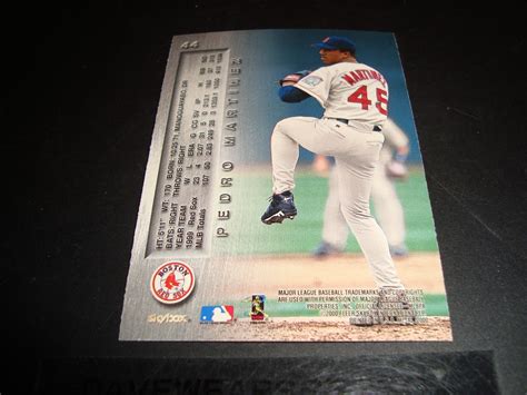 Pedro Martinez 2000 Fleer Skybox Metal 44 Mint Baseball Card Boston