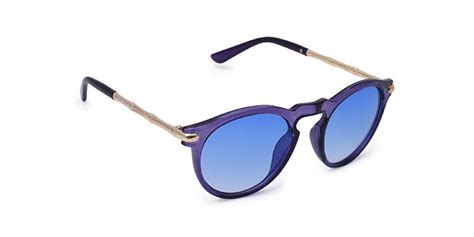 Elisian Blue Tinted Round Sunglasses S20c1419 ₹999
