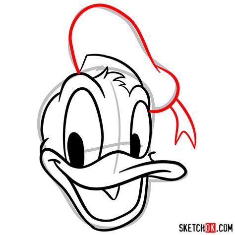 How To Draw Donald Duck Cartoon Easy Pencil Drawing Tutorial For Kids