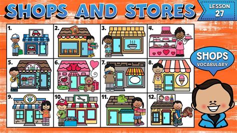 LecciÓn 27 Nombres De Tiendas En InglÉs Shops And Stores In English