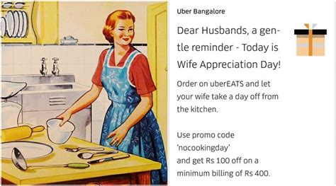 Ubereats Says ‘sorry’ After Being Trashed On Twitter For Sexist ‘wife Appreciation Day’ Ad